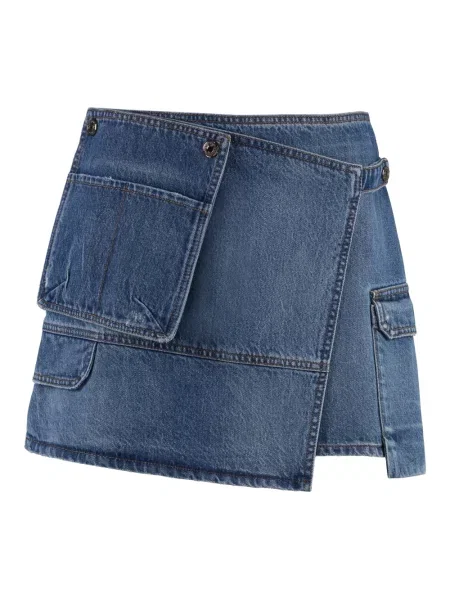 Spódnica jeansowa Msgm niebieska