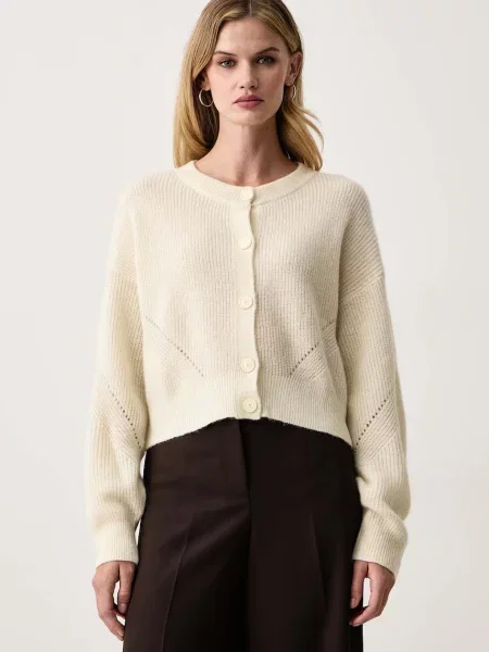 BOSS Orange cardigan pentru femei cu lână bej