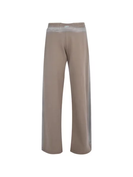 Pantaloni Off-white alergare alb