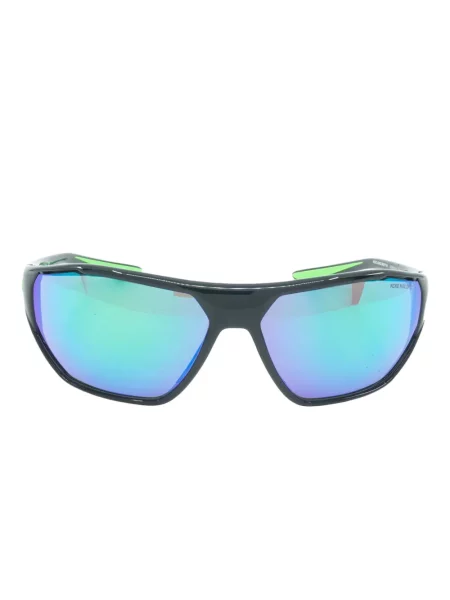 Ochelari de soare Nike cu cordon din jerseu cu imprimeu abstract gri