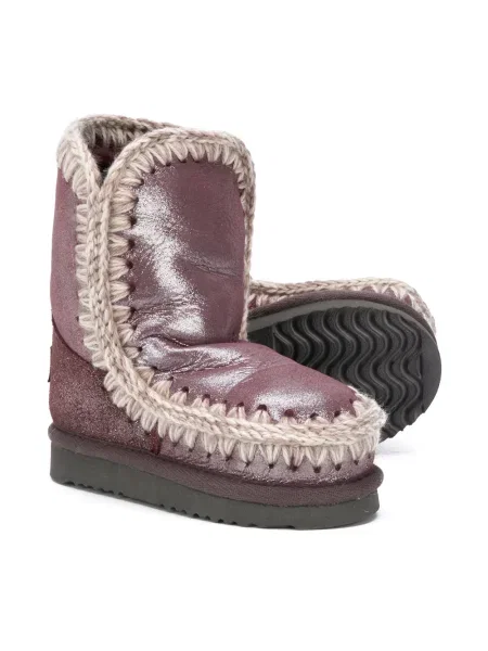 Buty do kostki dziecięce Mou fioletowe