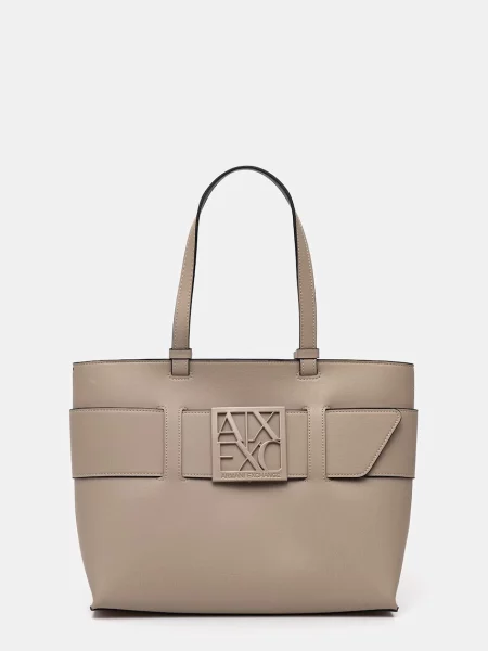 Armani Exchange Torebki Kobieta ONE SIZE Torba Shopper beżowy