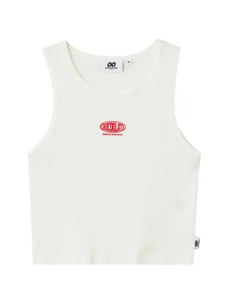 Top Chocoolate cu nervuri