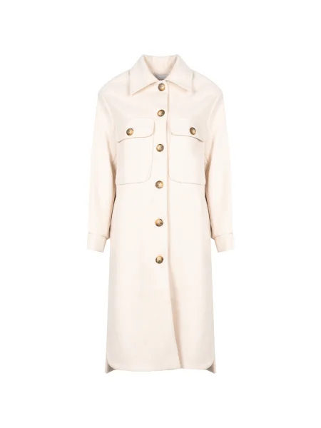 Palton Silvian Heach alb