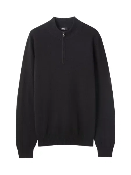 GOBI Cashmere Sveter denim čierny
