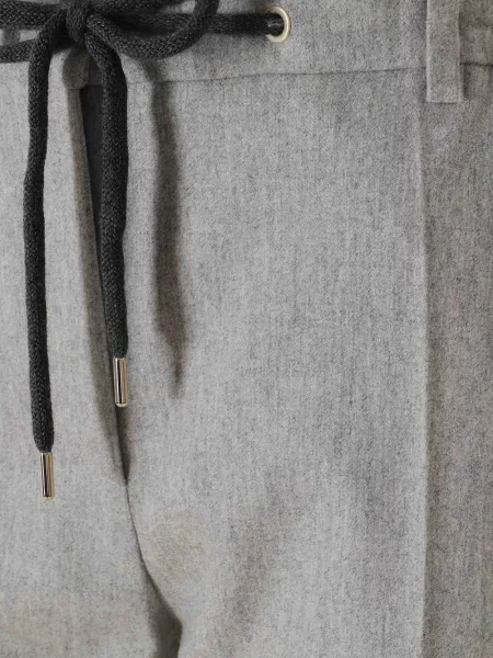 Pantaloni Eleventy cu cordon gri