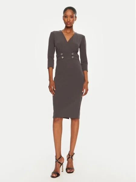 Rinascimento Rochie cocktail gri