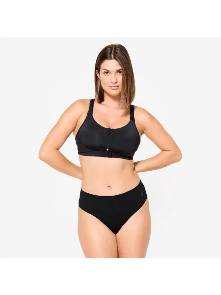 Stanik sportowy Decathlon czarny
