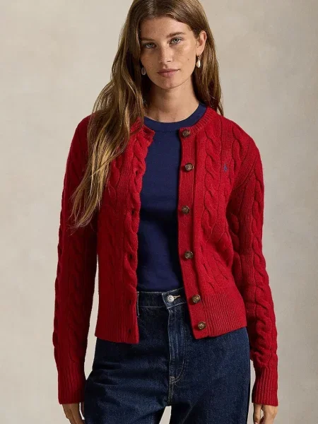 Polo Ralph Lauren pulover de lână bordo