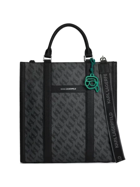 Geantă Karl Lagerfeld K/Monogram gri