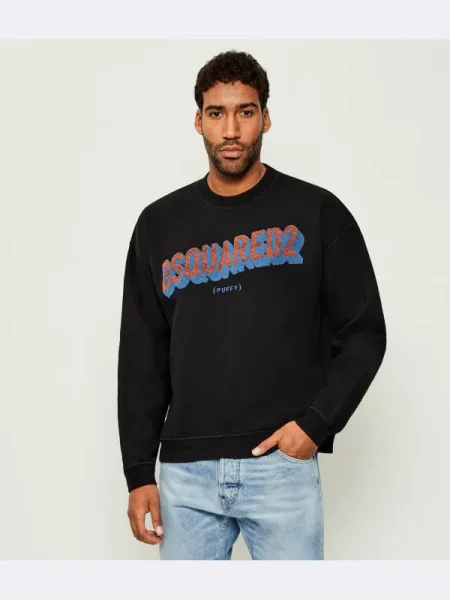 Hanorac | Relaxed fit negru