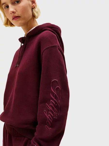 Махрова толстовка Tommy Hilfiger бордова