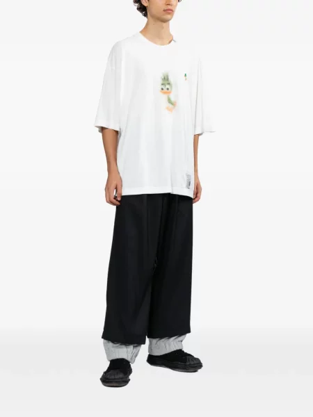 Tricou Maison Mihara Yasuhiro cu imagine alb