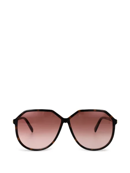 Ochelari de soare Valentino Garavani Eyewear cu imprimeu geometric maro