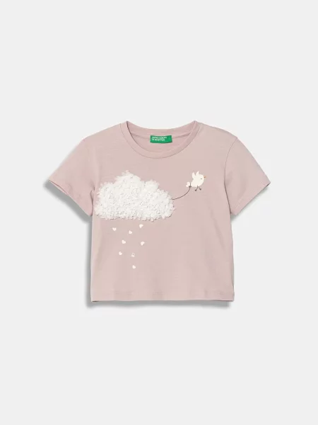 United Colors of Benetton tričko růžové