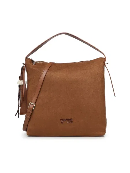 Torebka skórzana V73 skórzana brązowa