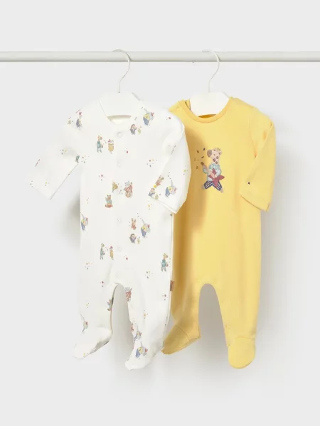 Mayoral Newborn kombinezon za bebe žuta