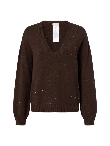 Liu Jo Collection sweter z cekinami Kobiety jednolity S brązowy