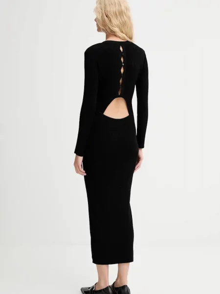 Šaty Sessun maxi přiléhavé černá
