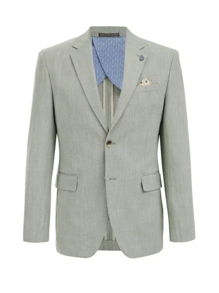 WE Fashion Sacou verde deschis alb