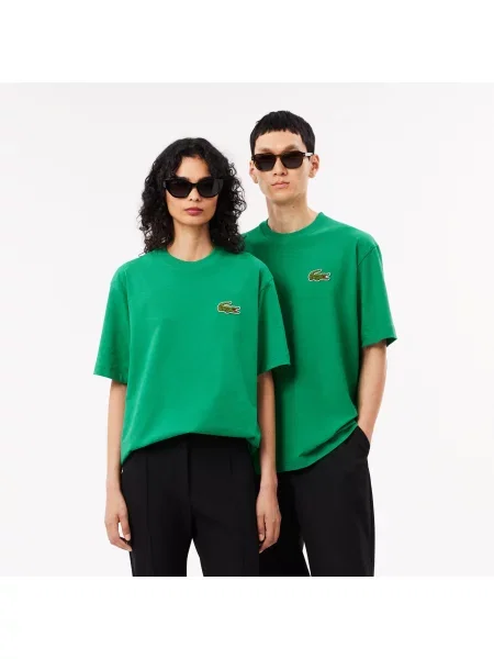 Lacoste футболка унісекс Loose Fit зелена