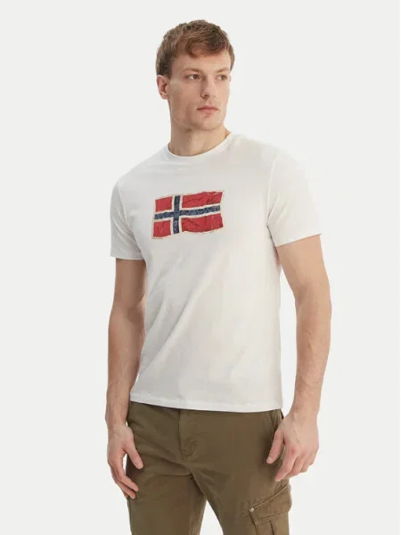 Napapijri Tricou S-Mahsa alb