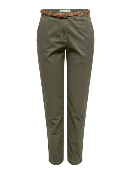 JDY Chino hlače CHICAGO maslinasta