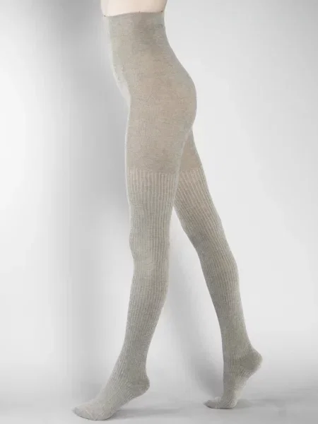 Elegante Cotton рубчик Колготи Мокко Бавовна/поліамід