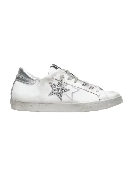 Sneakersy 2star zamszowe białe