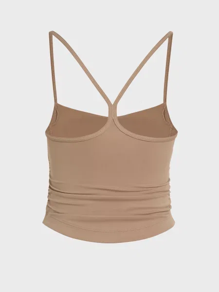 Топ спортивний adidas коричневий