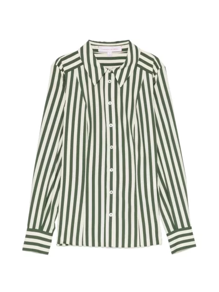 Lung cămașă Carolina Herrera cu dungi verde