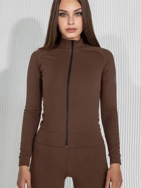 Бомбер коричневий