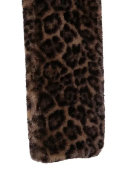Fular Apparis cu imagine cu model leopard cu blană maro