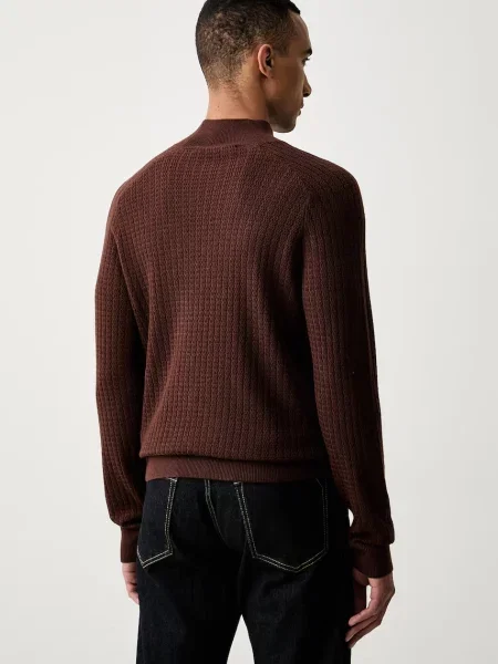 Trussardi półgolf wełniany brązowy