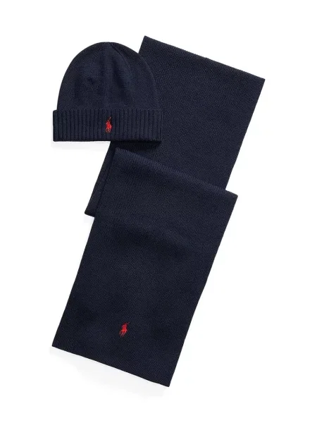 Polo Ralph Lauren čepice a šála vlněná