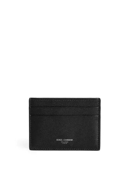 Portofel Dolce & Gabbana din piele cu imagine negru