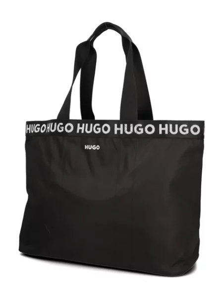 HUGO kabelka Shopper černá