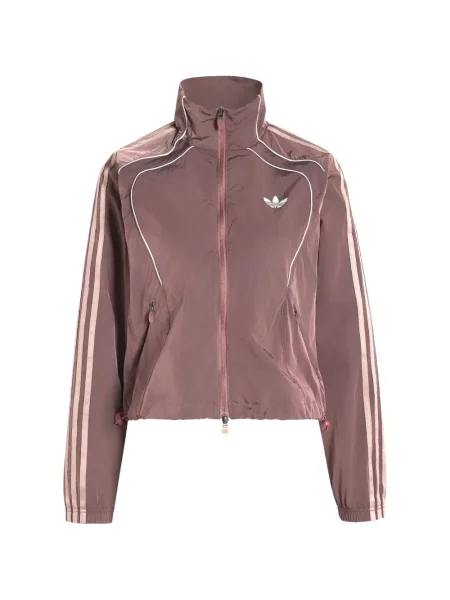 Lung geacă cămașă Adidas cu broderie alergare alb