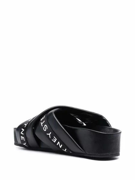 Sandale Stella Mccartney cu platformă cu autograf negru
