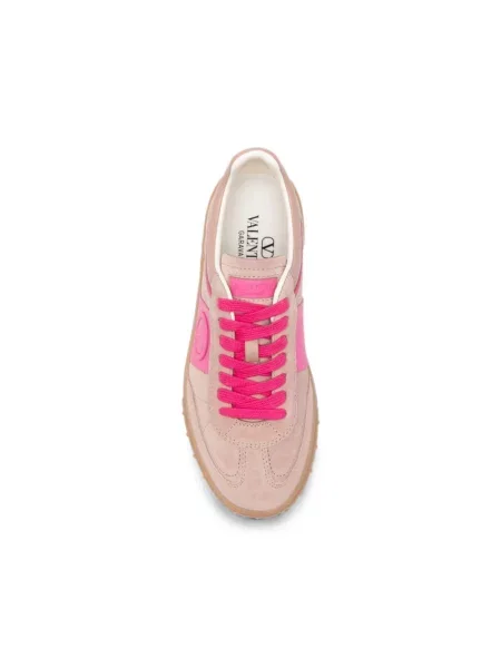 Lniane sneakersy Valentino Garavani różowe