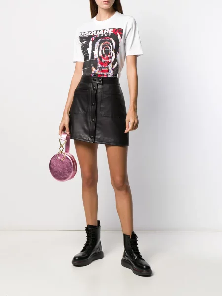 Tricou Dsquared2 cu imagine alb