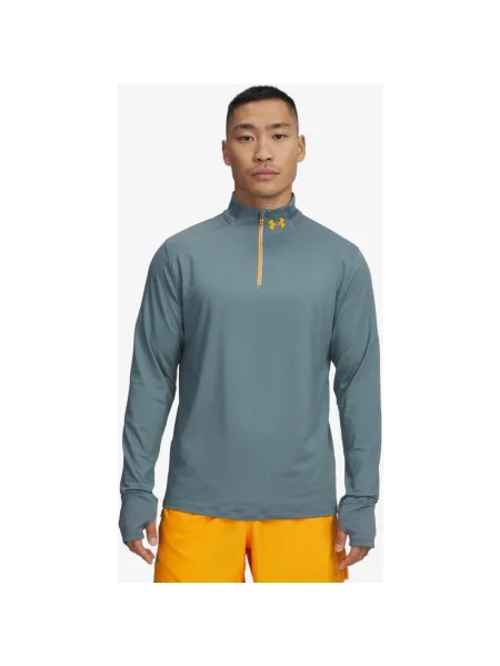 Koszulka Under Armour Qualifier Run half zip z długim rękawem glina S zielona