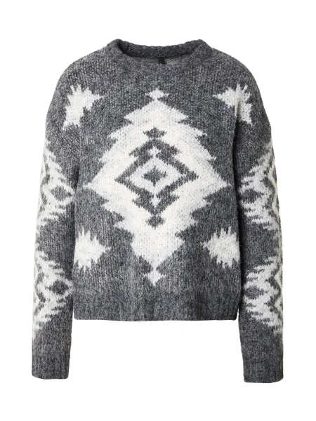 ONLY Pulover ONLAZU gri închis alb