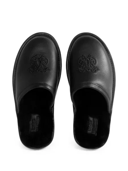 Papuci de casă Ugg din piele negru