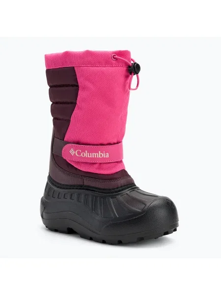 Детски ботуши за сняг Columbia Youth Powderbug Snowlite pink ice/ moonvista розово