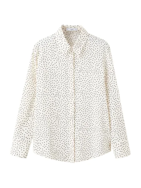 MANGO Bluză crem negru