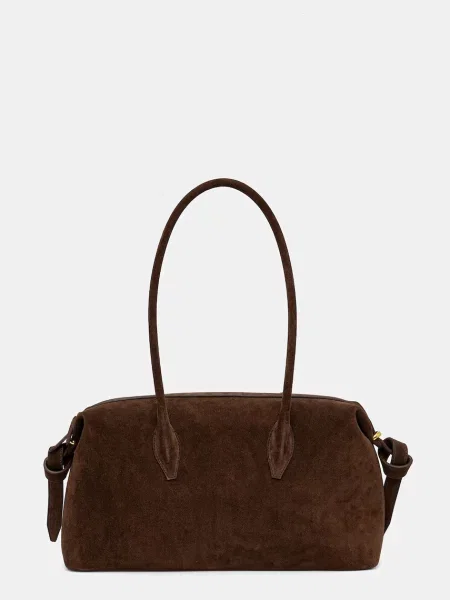 Torebka Yuzefi zamszowa brązowa