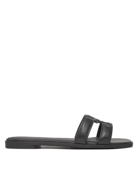 Tommy Hilfiger Natikače Th Logo Strap Mule crna