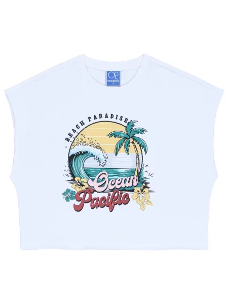 Ocean Pacific Tricou Noosa galben / verde jad / roșu carmin alb