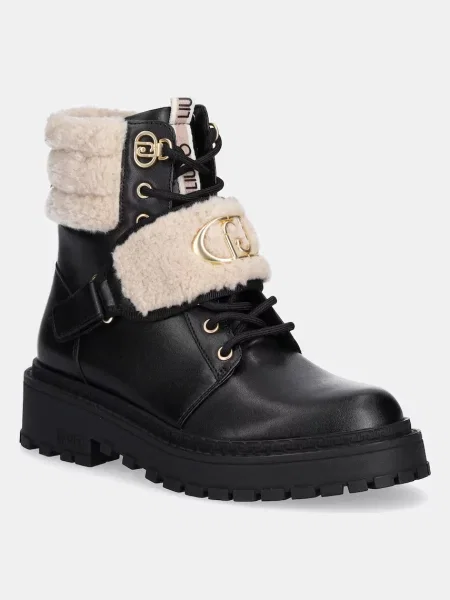 Nízké kozačky Liu Jo RUMI 40 na plochém černá